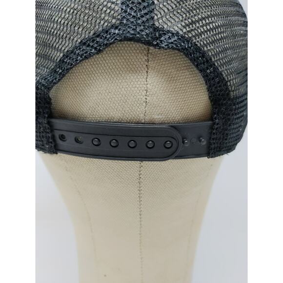 Hard Core Hunter Snapback Mesh Back Hat Embroidered Logo OSFM Black - Picture 7 of 10